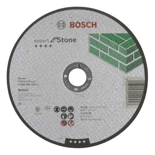 Отрезной круг Bosch КАМЕНЬ 180Х3 мм 2608600323 в Касторама