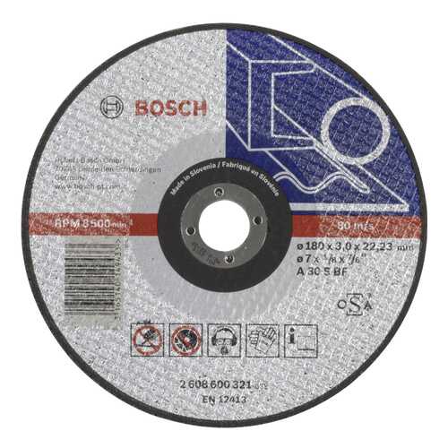 Отрезной круг Bosch МЕТАЛЛ 180Х3 мм 2608600321 в Касторама