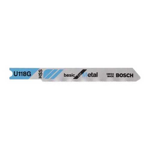 Набор пилок для лобзика Bosch U 118 G, HSS 2608631770 в Касторама