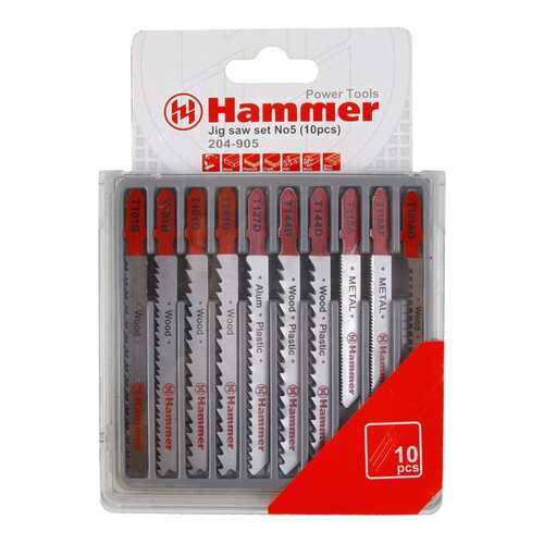 Набор пилок для лобзика Hammer Flex 204-905 JG WD-PL-MT (30576) в Касторама