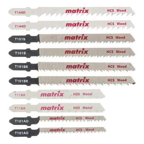Пилки для лобзика MATRIX T-SET1003 78247 в Касторама