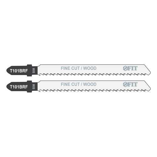 Пилки для лобзиков по дереву, 100/74/2,5 мм (T101BRF), 2 шт. FIT 40956 в Касторама