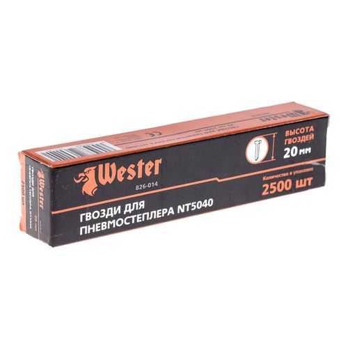 Гвозди 826-014 для пневмостеплера WESTER NT5040 в Касторама