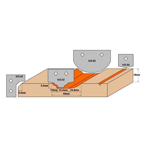 Нож твердосплавный 50x30x2 (профиль B2) CMT 615.B2 в Касторама