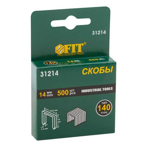Скобы для степлера (тип 140) 14 мм, 500 шт. FIT 31213 в Касторама