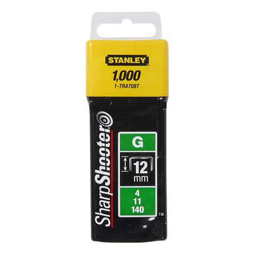 Скобы Stanley Heavy Duty 1-TRA708T 12мм типG (4/11/140) 1000шт в Касторама