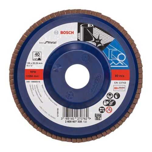 Круг лепестковый Bosch 115мм K60 Best for Metal 2608607323 в Касторама
