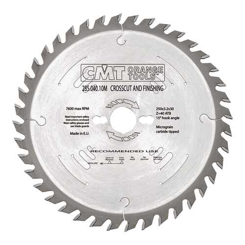 Диск пильный 260x30x2,5/1,8 -5° 10° ATB Z=60 294.060.11M в Касторама