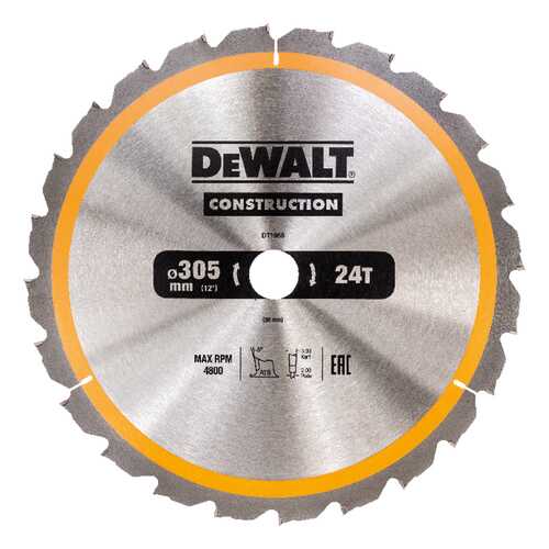 Диск по дереву для дисковых пил DeWALT DT1958-QZ в Касторама
