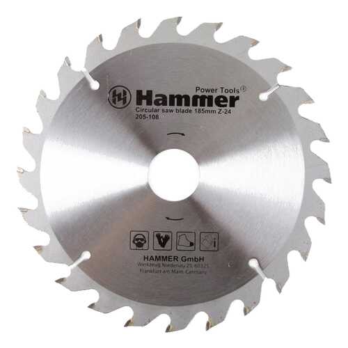 Диск по дереву для дисковых пил Hammer Flex 205-108 CSB WD (30658) в Касторама