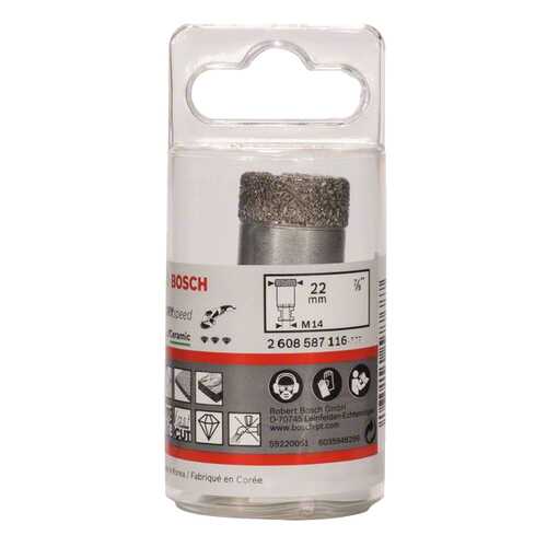 Алмазная коронка Bosch 22мм DRY SPEED 2608587116 в Касторама