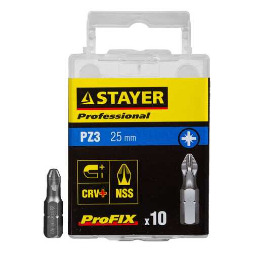 Бита PZ для шуруповерта Stayer 26221-3-25-10_z01 в Касторама