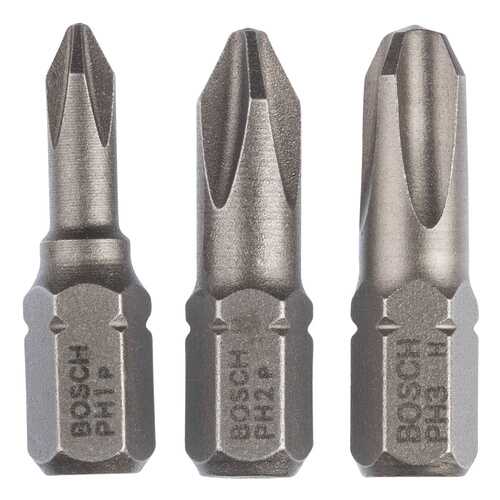 Набор бит Bosch 25мм PH/1/2/3 XH 2607001752 в Касторама