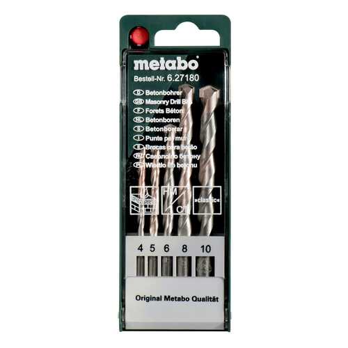 Набор сверл по бетону/камню для дрелей, шуруповертов metabo 627180000 в Касторама