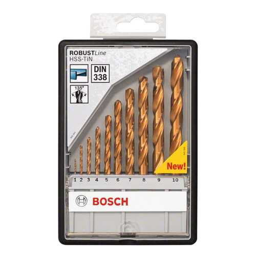 Сверло универсальное Bosch HSS-TIN ЗАТОЧКА 135 ROBUST LINE 2607010536 в Касторама