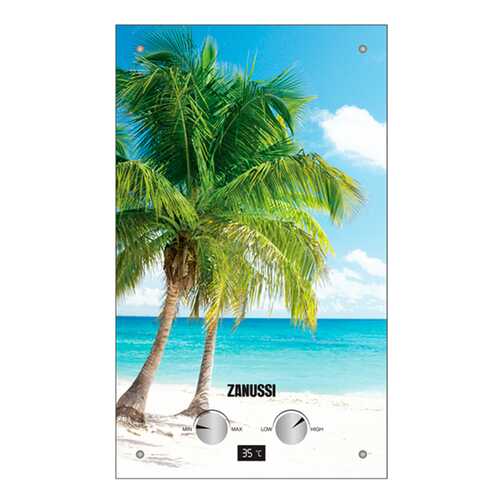 Газовая колонка Zanussi GWH 10 Fonte Glass Paradiso multicolor в Касторама