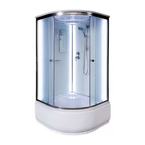 Душевая кабина Deto D10S LED 1000x1000x2200, матовый в Касторама