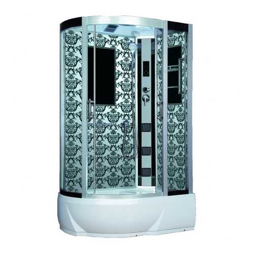 Душевая кабина Niagara Lux NG-7712WR 120x80x215, белый с узором в Касторама