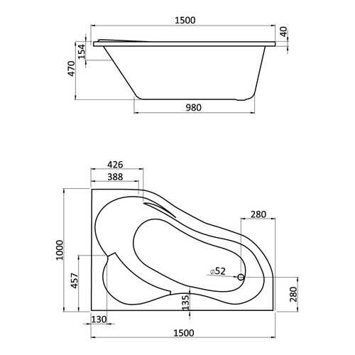 Комплект монтажный Santek для ванны Ибица 150х100см белый (WH112433) в Касторама