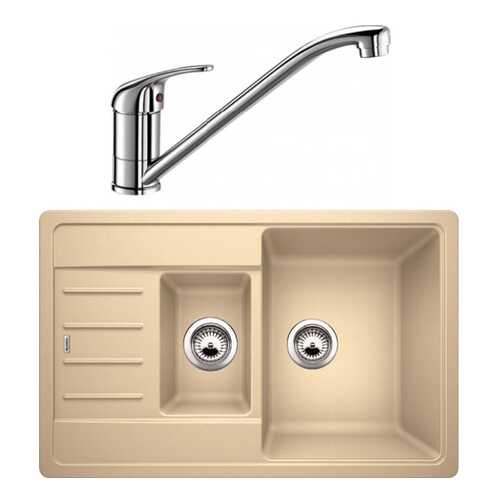 Комплект Blanco мойка LEGRA 6S Compact 521306 шампань + смеситель DARAS 517720 хром в Касторама
