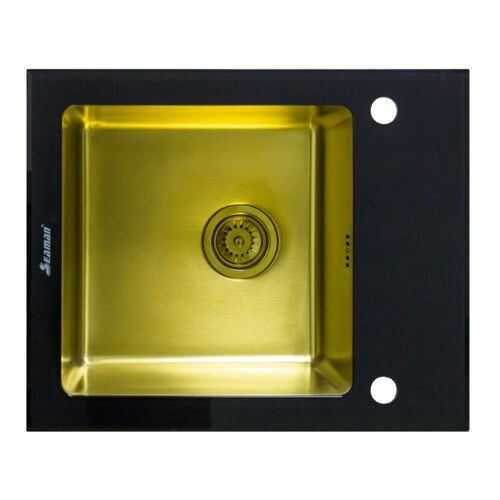 Кухонная мойка Seaman Eco Glass SMG-730B Gold (PVD) Золотой в Касторама