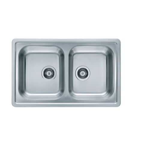 Мойка для кухни ALVEUS ELEGANT 40 SAT-90 810X510 2X в компл.с сифоном 1130555 в Касторама