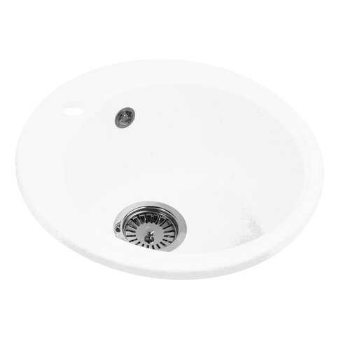 Мойка для кухни гранитная AquaGranitEx M-45 белый в Касторама