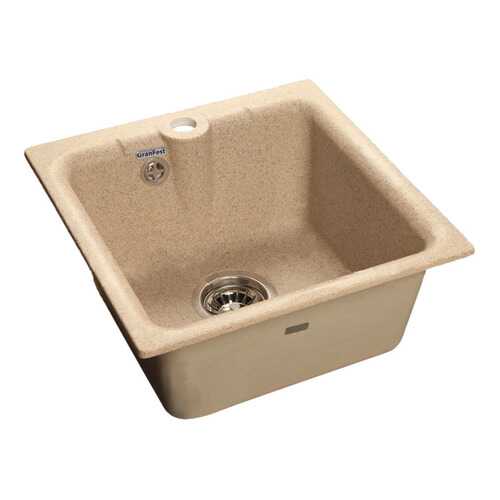 Мойка для кухни из мрамора GranFest Practic GF-P420 песочный в Касторама