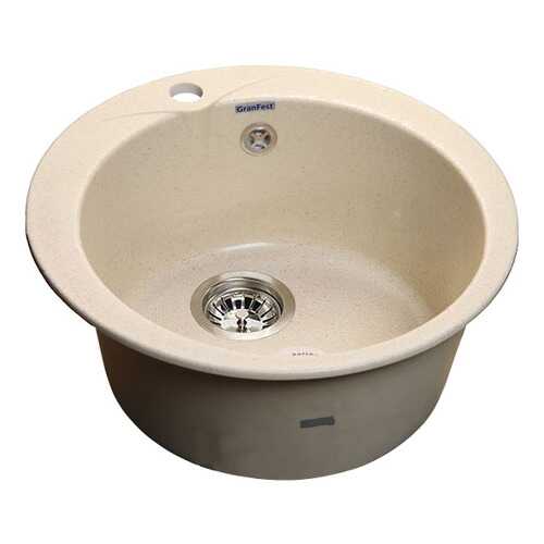 Мойка для кухни из мрамора GranFest Rondo GF-R480 белый в Касторама