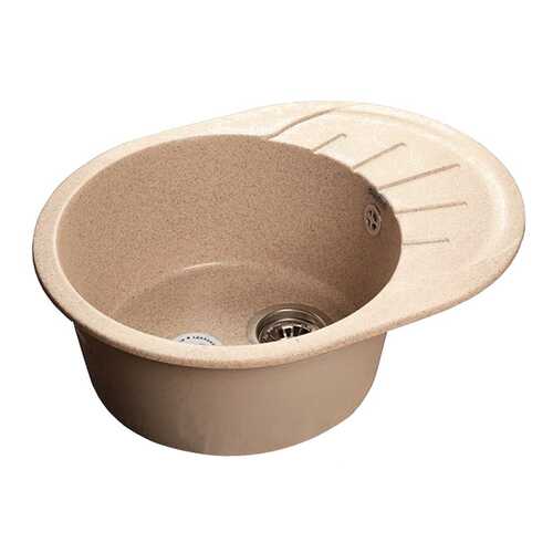 Мойка для кухни из мрамора GranFest Rondo GF-R580L песочный в Касторама