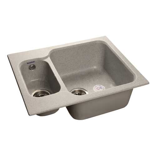 Мойка для кухни из мрамора GranFest Standart GF-S615K серый в Касторама