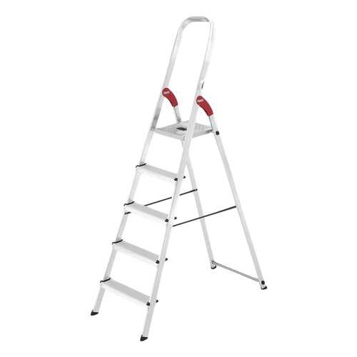Стремянка алюминиевая Hailo L9 8925-901, 5 ступеней в Касторама