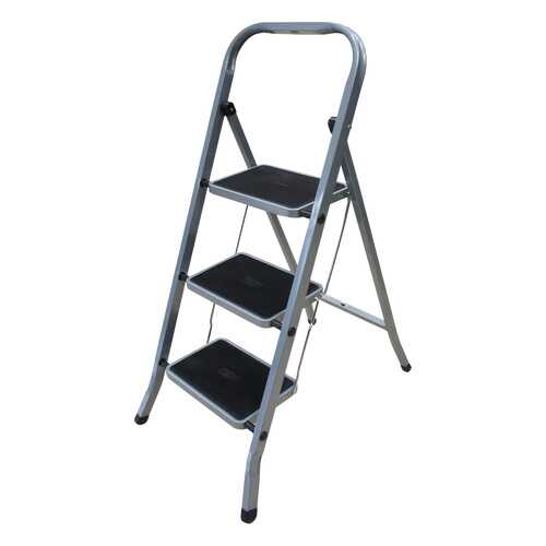 Стремянка стальная Zalger 511-3, 3 широкие ступени с ковриком в Касторама
