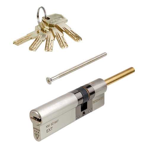 Цилиндровый механизм Apecs MP шток/ключ 35S-65 (100мм) Ni (5key) шток L=65мм ф=8мм в Касторама