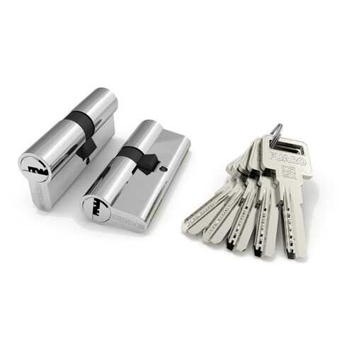Цилиндровый механизм R600/70 mm /30+10+30/ CP, цвет: хром, 5 ключей в Касторама
