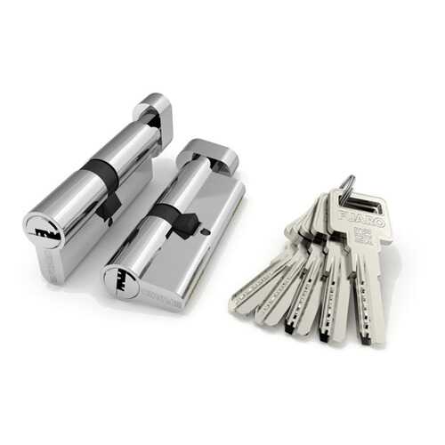 Цилиндровый механизм с вертушкой R602/90 mm /40+10+40/ CP , цвет: хром 5 ключей в Касторама