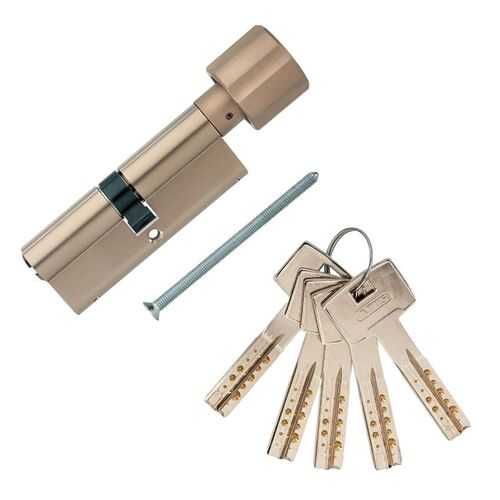 Европрофильный цилиндр ABUS M12R430 ключ/вертушка 40-40 (80 мм) NI (5 key) в Касторама