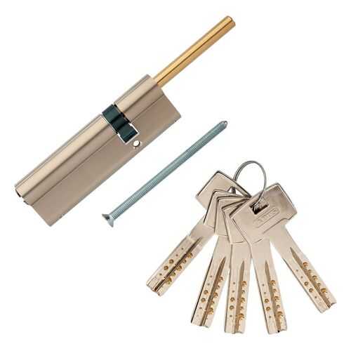 Европрофильный цилиндр ABUS M12R491-27 ключ/шток 70-30 (100 мм) NI (5 key) в Касторама