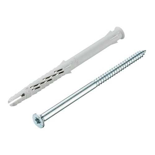 Дюбель TECFI 10x100 (4 шт) (147669) фасадн. c шурупом потайн. гол с шлицем TORX в Касторама