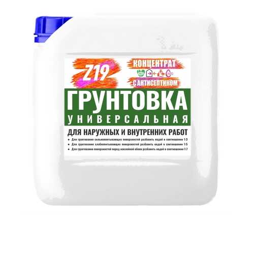 Грунтовка Z19 УНИВЕРСАЛЬНАЯ КОНЦЕНТРАТ 3.0 кг для наружных и внутренних работ в Касторама
