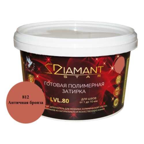 Готовая полимерная затирка Diamant Star lvl.80, цвет античная бронза 812 в Касторама