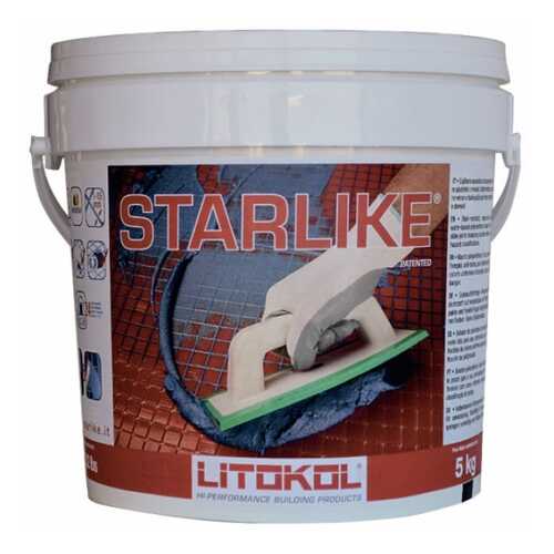 Затирка LITOKOL LITOCHROM STARLIKE С.350 кристалл 5кг в Касторама