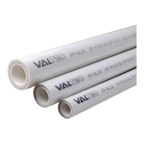 Труба VALTEC PP-ALUX VTp.700.AL25.25 Белый 25x4,2 PN25 50 м в Касторама